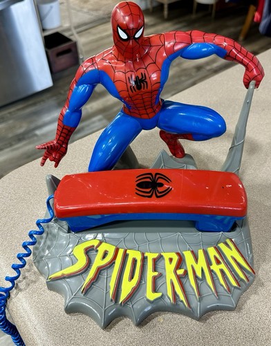 Vintage spider man telephone - vintage,