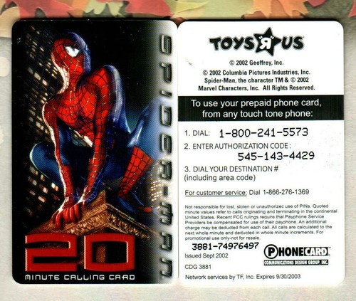 Cdg toys spider man 2002 - cdg,