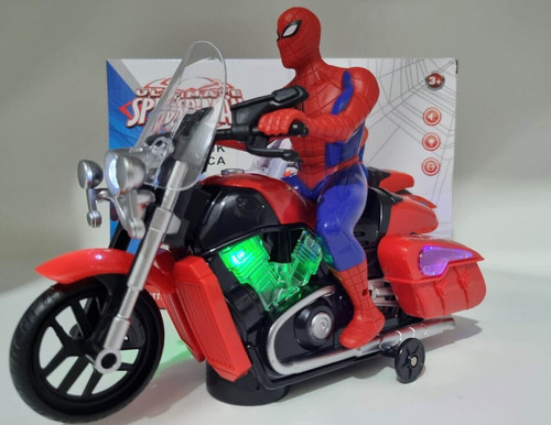 Spiderman motorbike action - spiderman,