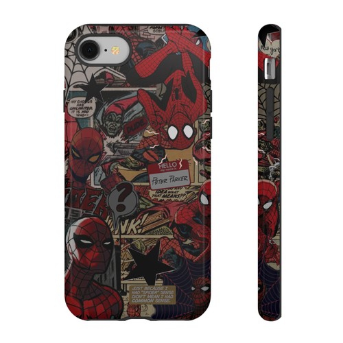 Spiderman comic collage phone - collage,
